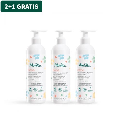 Melvita Baby otroški gel za lase in telo 300 ml