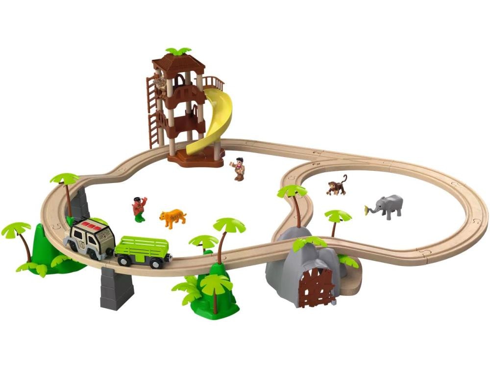 Playtive Železniški komplet potniški vlak 42-delni komplet