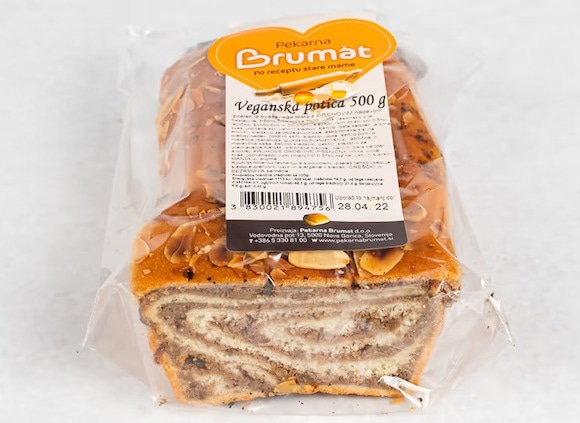 Veganska orehova potica 500 g Brumat
