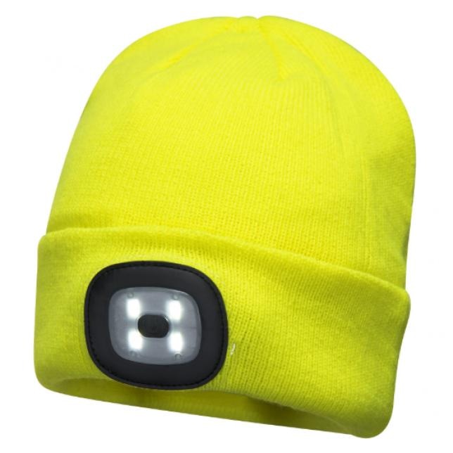 Zimska kapa z LED lučko