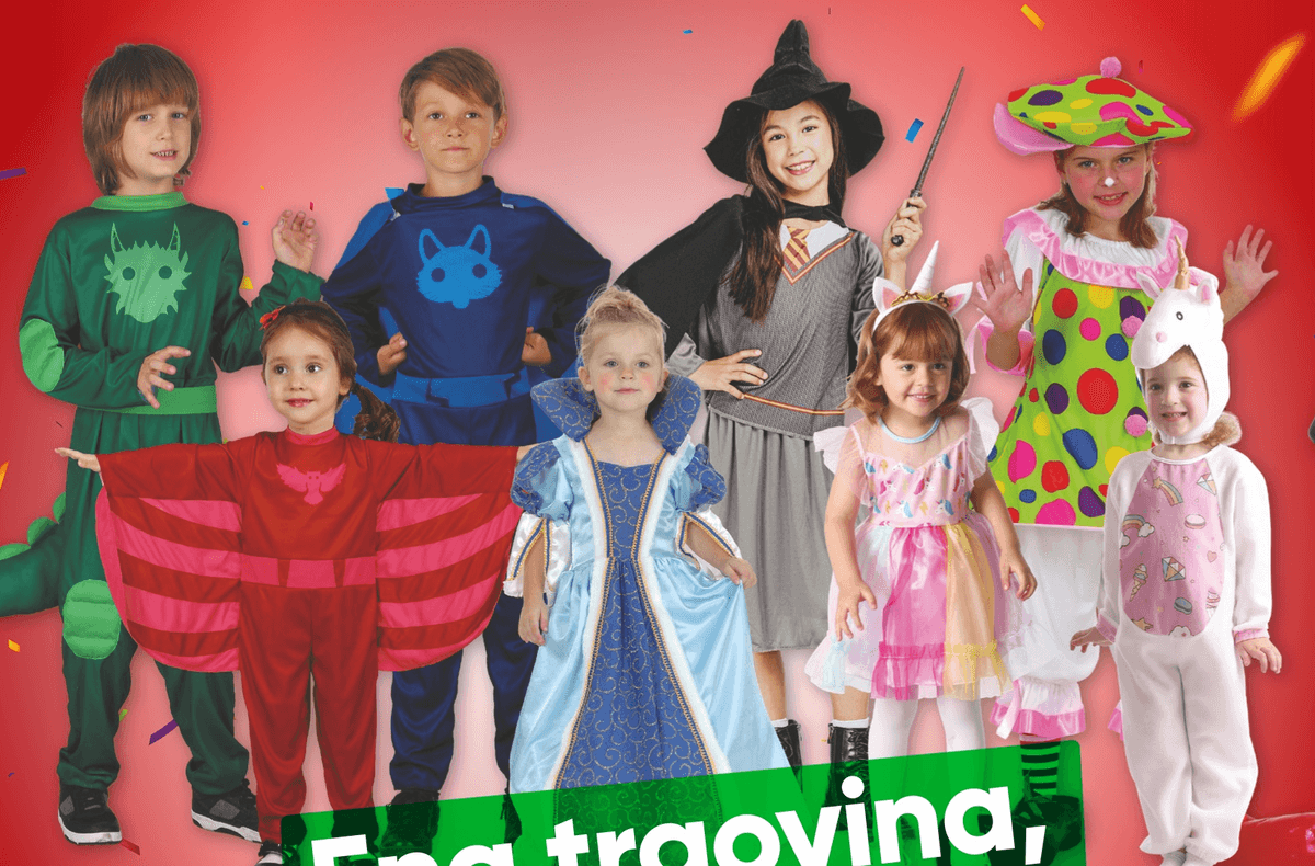 Izbrani pustni kostumi - Akcija v trgovini Spar