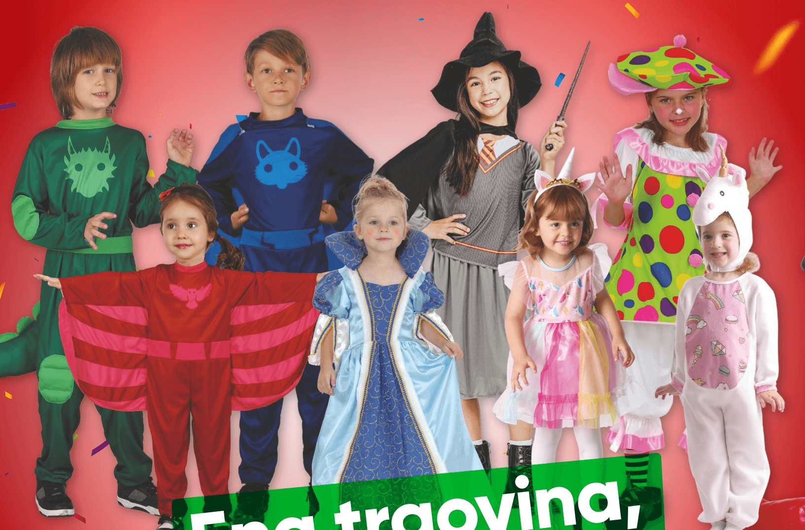 Izbrani pustni kostumi - Akcija v trgovini Spar