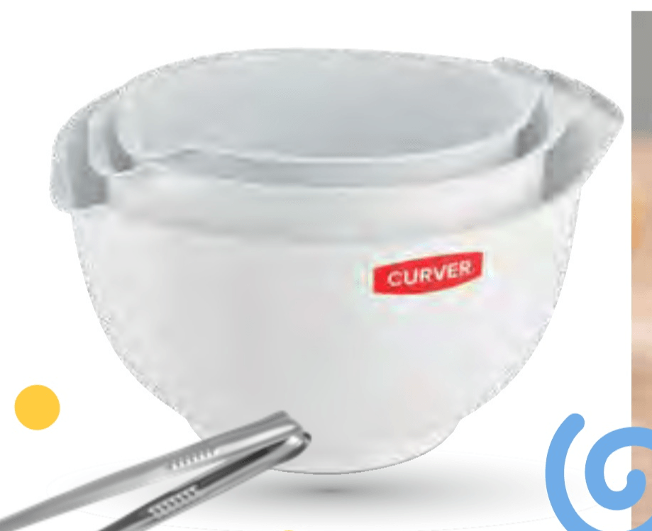 Curver 3 delni set posod za meŔanje 3 kom - Akcija v trgovini Mercator