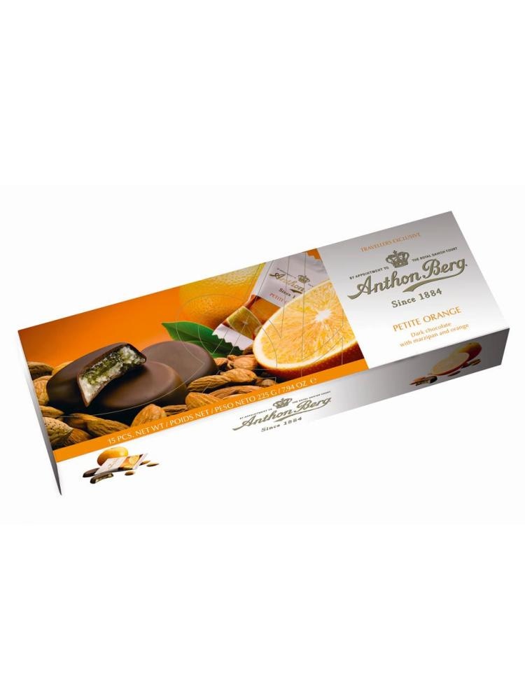 Anthon Berg Petite pomaranča čokoladice z marcipanon 225 g
