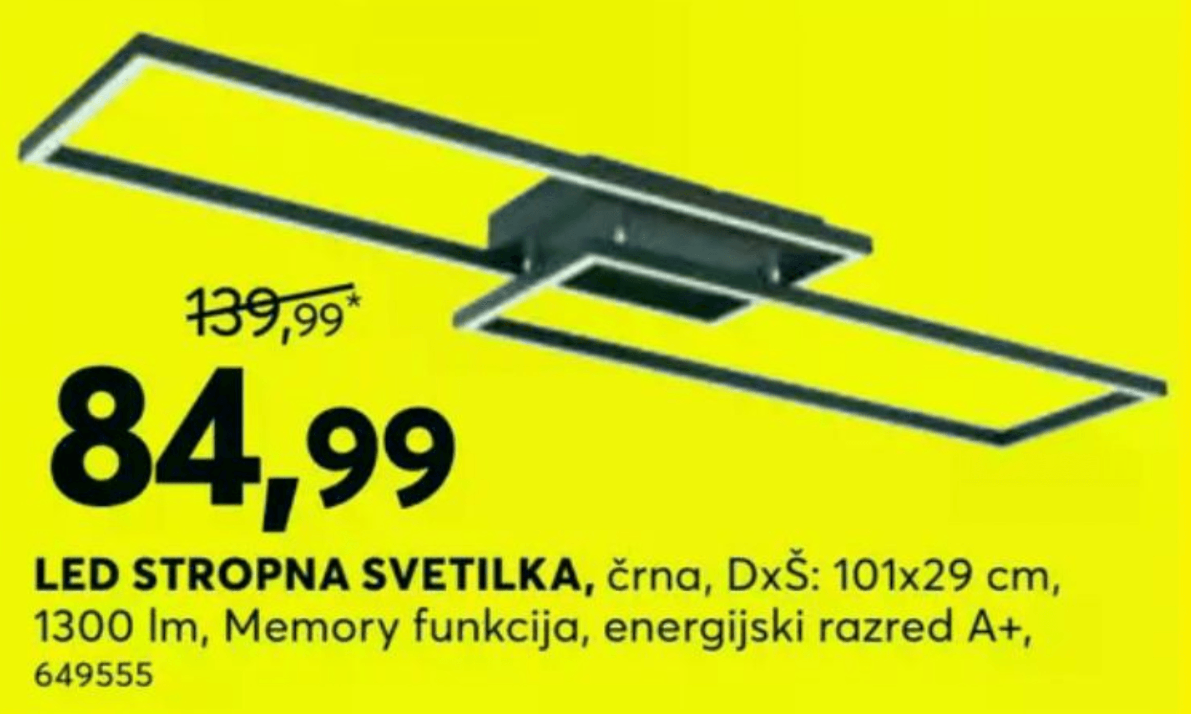 LED stropna svetilka
