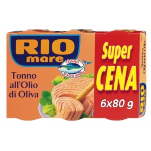 Tunina v oljčnem olju Rio Mare 6x 80 g