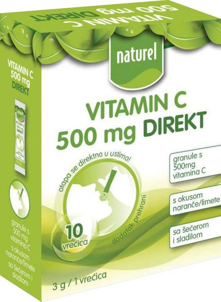 Naturel Vitamin C 500 mg direkt 30 g