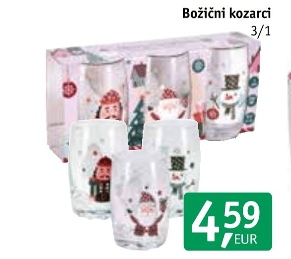 Božični kozarci 3/1
