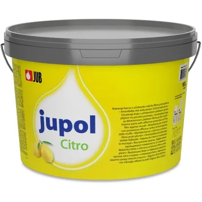 Notranja barva z zaščito filma proti plesni Jupol Citro 10 l - Akcija v trgovini Obi