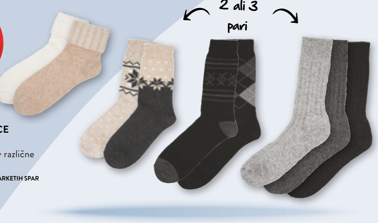 TOPLE NOGAVICE 2 ALI 3 PARI