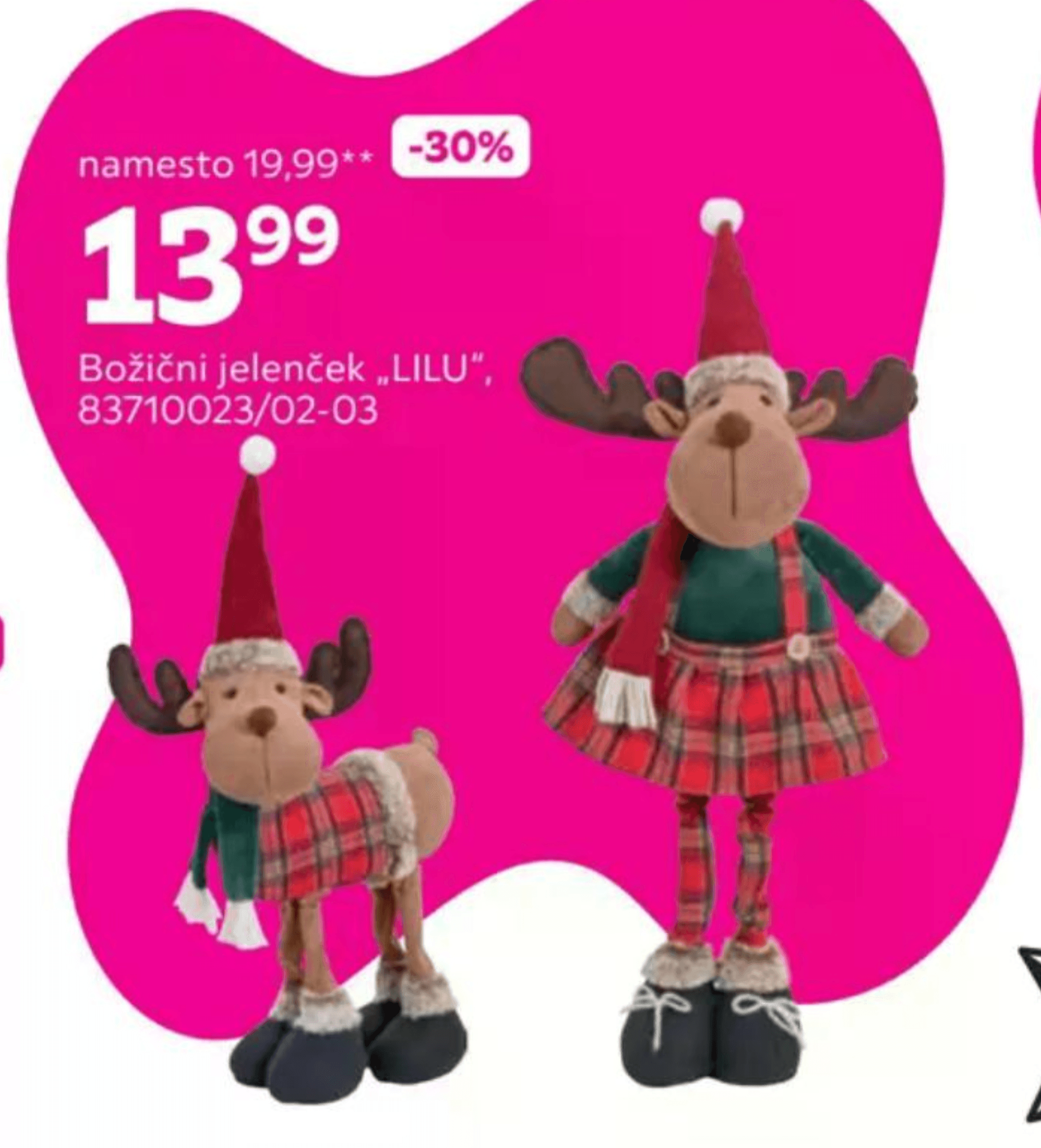 Božični jelenček „LILU"