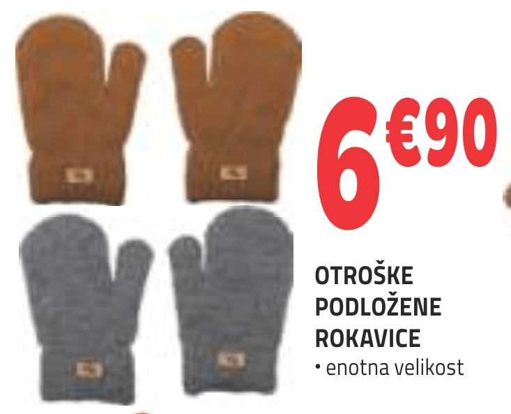 OTROŠKE PODLOŽENE ROKAVICE