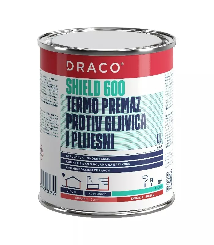Termo premaz proti glivicam in plesni DRACO SHIELD 600 1 l
