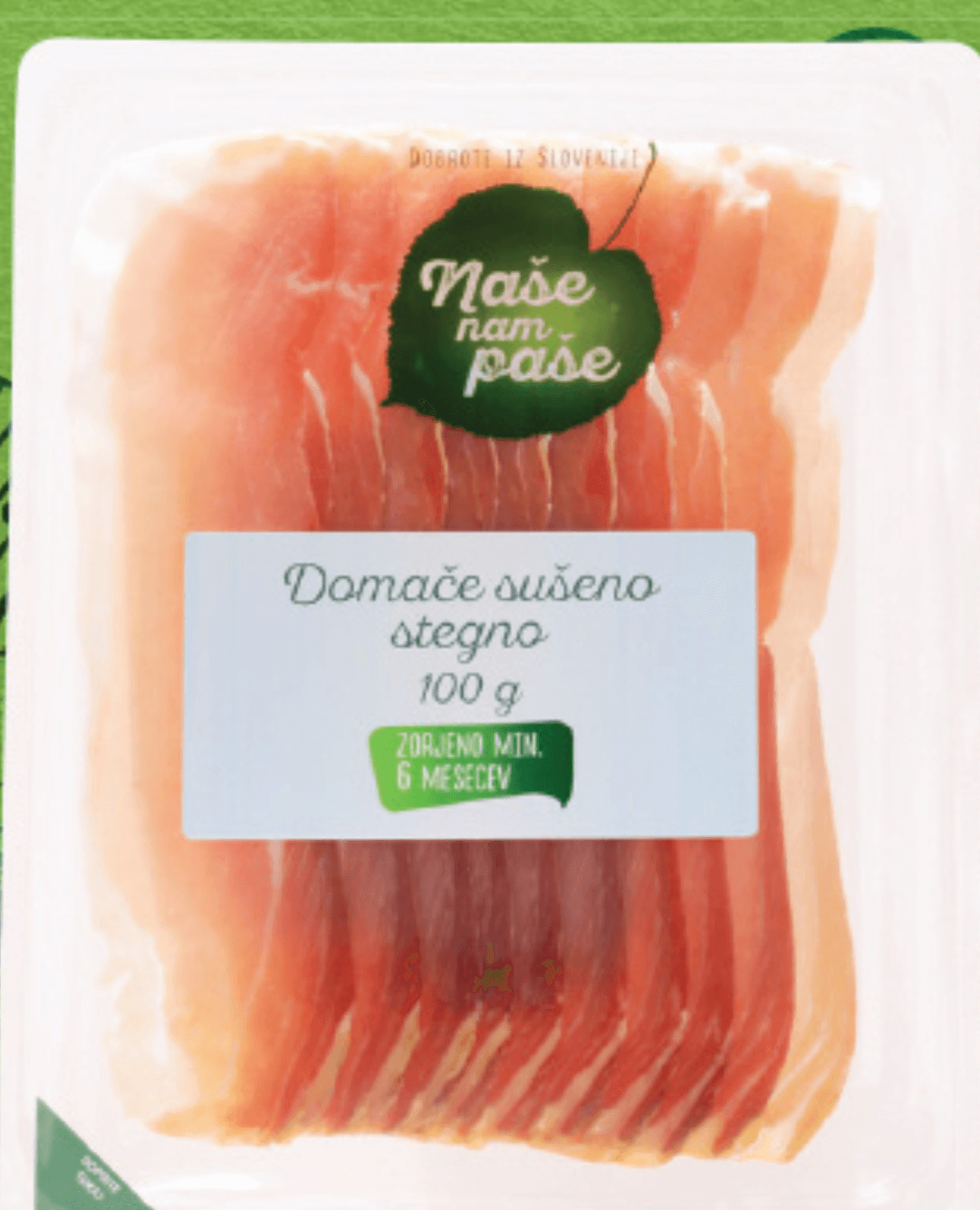 NAŠE NAM PAŠE Domače sušeno stegno 100 g - Akcija v trgovini Lidl