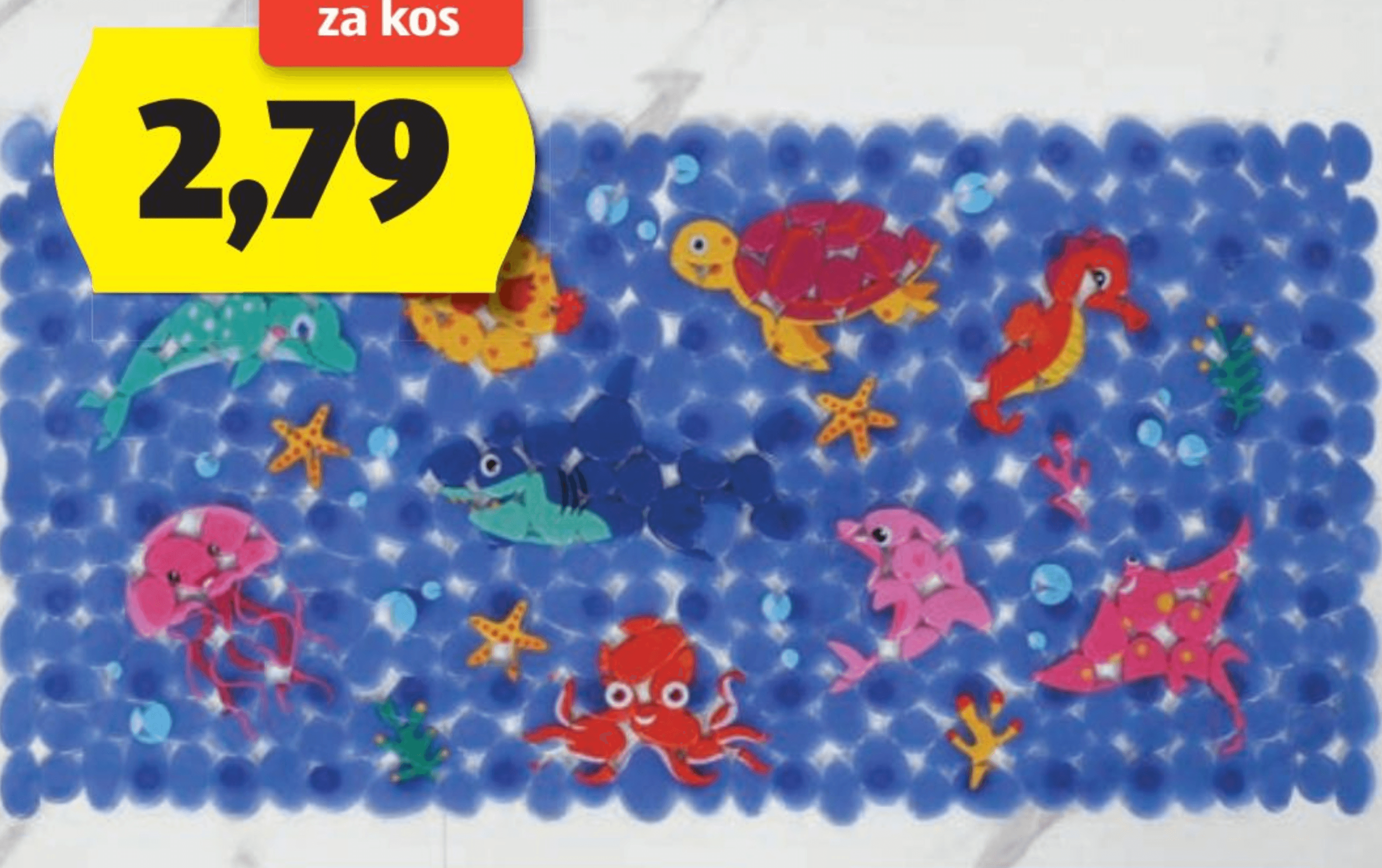 Oprijemalna podloga za kad in tuš kabino