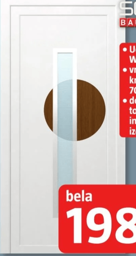 PVC vhodna vrata 'Berlin KF03'