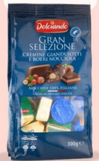 Mešani čokoladni pralineji 300 g - Akcija v trgovini Eurospin