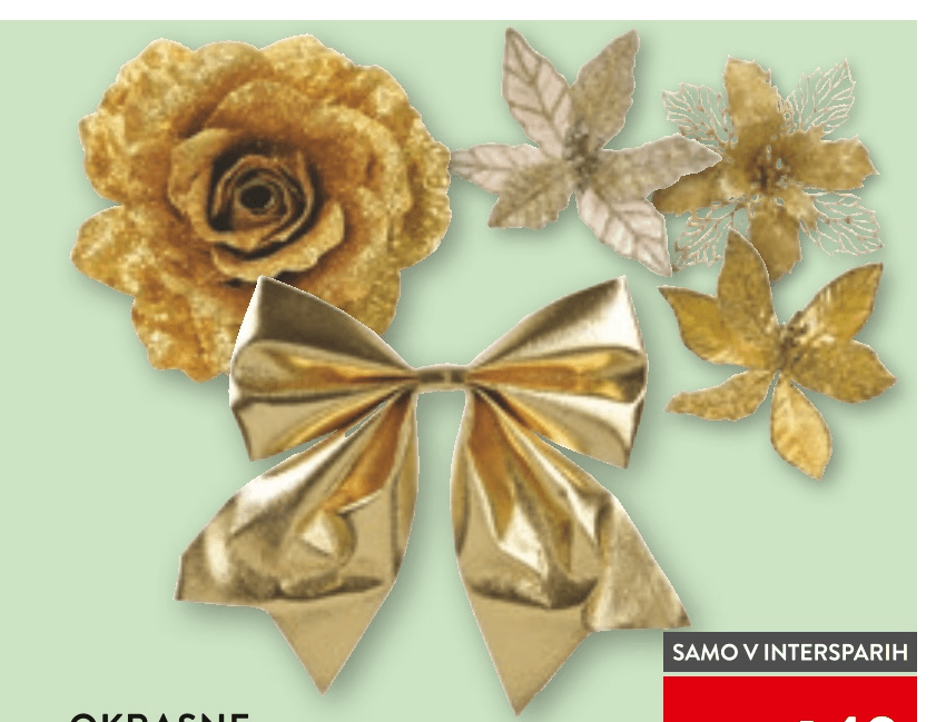 Okrasne mašne in rože