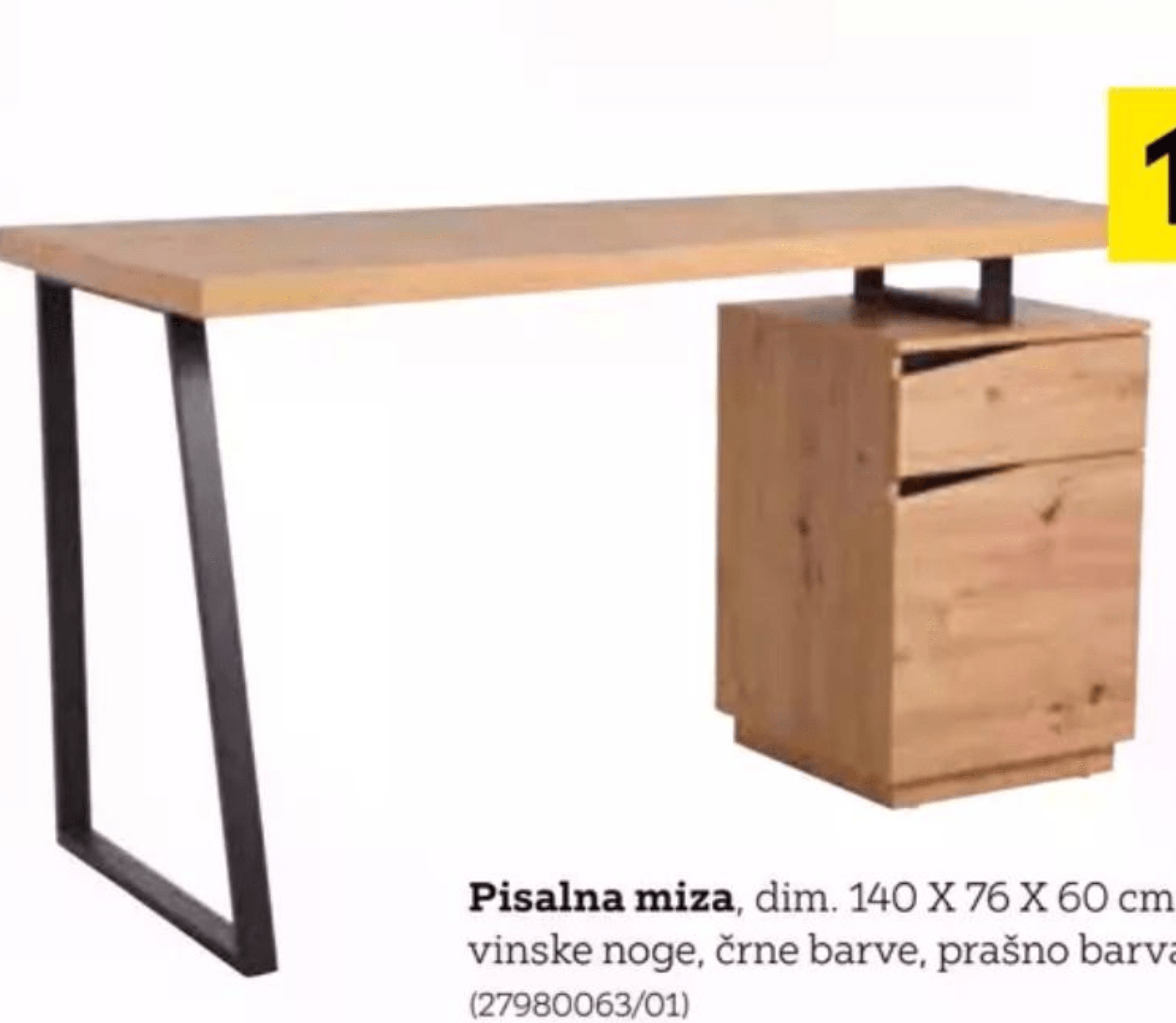 Carryhome Pisalna miza - Akcija v trgovini Lesnina