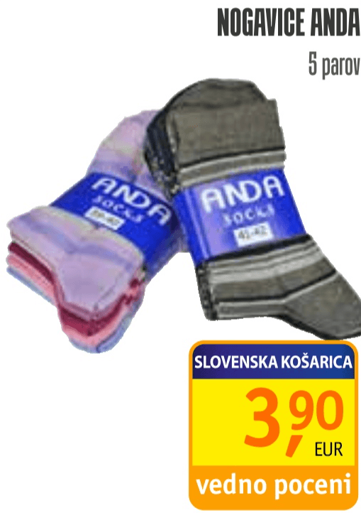 Nogavice Anda 5 parov