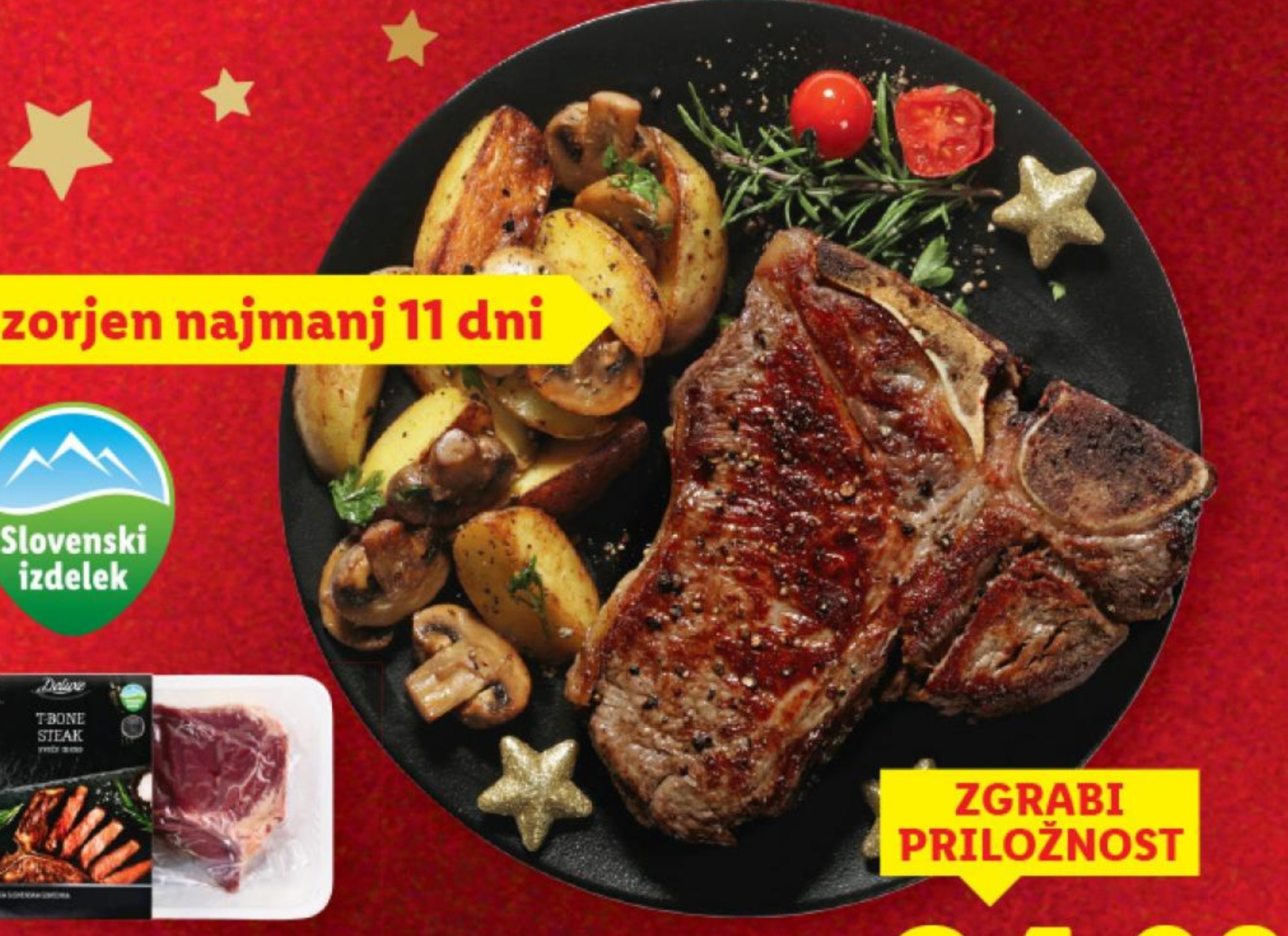 Deluxe Svež T-bone steak pribl. 1 kg