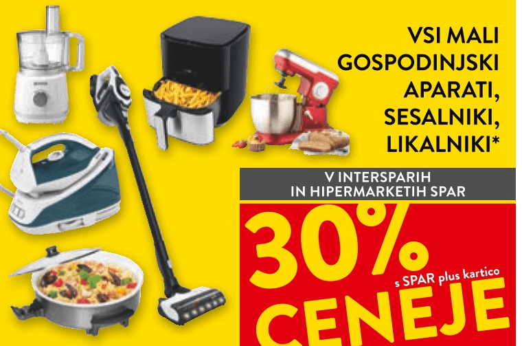 Vsi mali gospodinjski aparati, sesalniki, likalniki