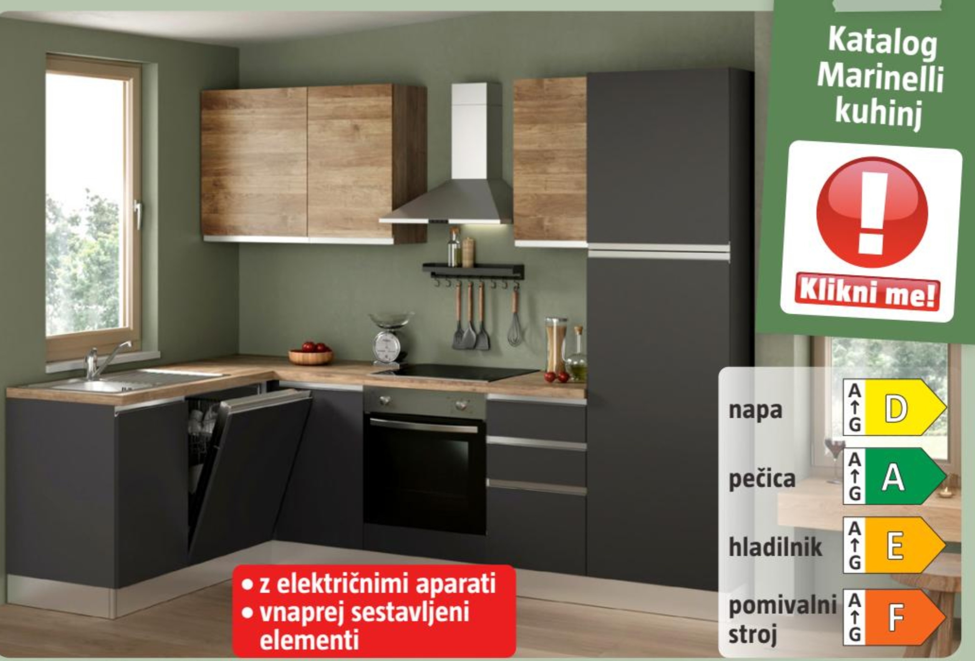 Kuhinja 'Ametista' - Akcija v trgovini Bauhaus