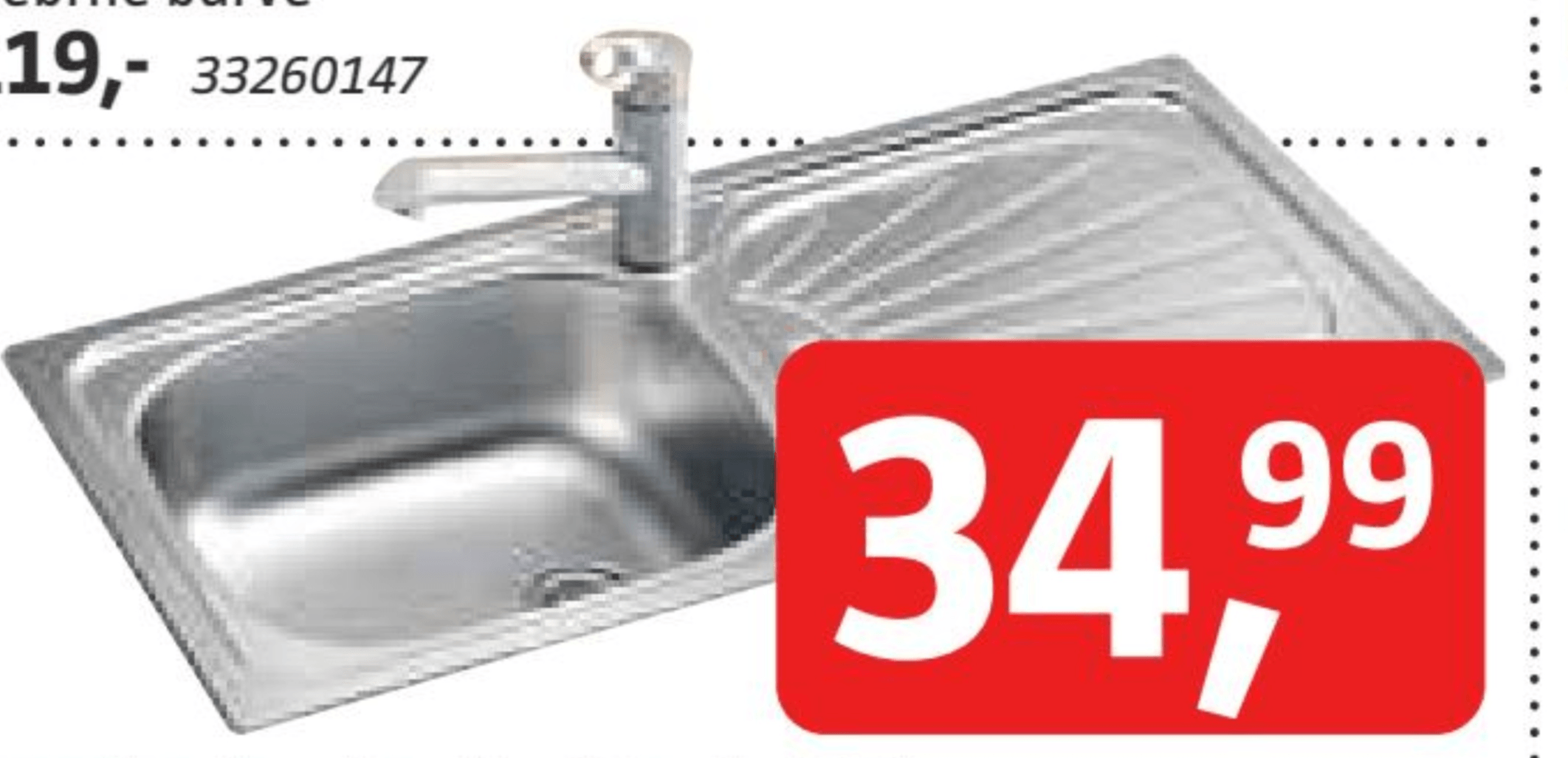 Pomivalno korito 'Basic 80'