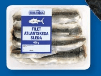 Naša ribarnica Svež file atlantskega sleda 400 g - Akcija v trgovini Lidl