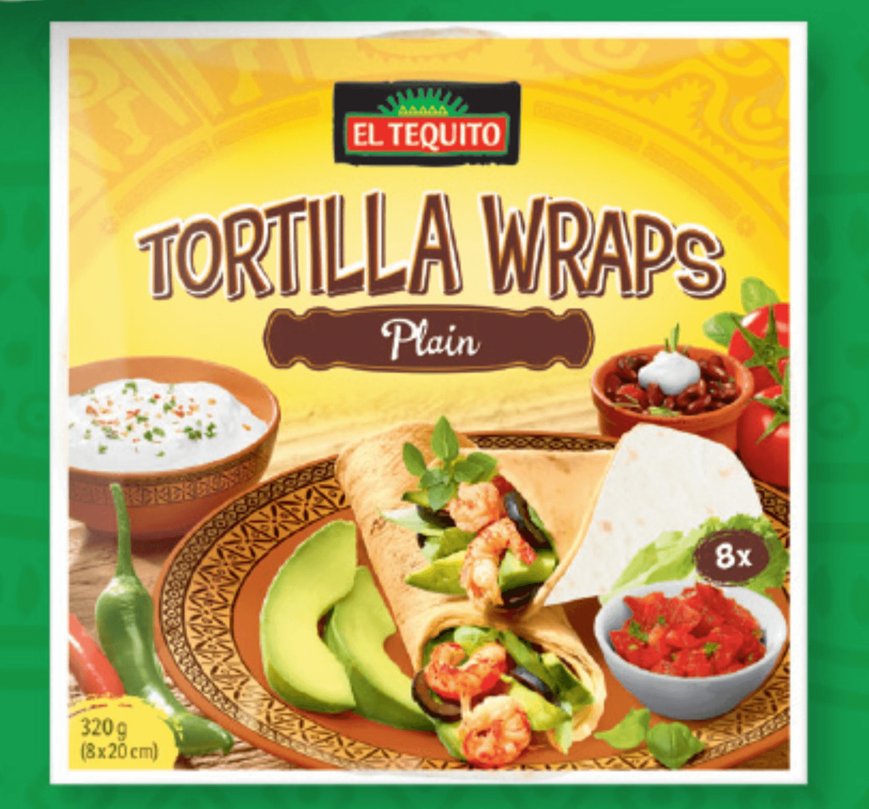 El Tequito Male tortilje 320 g