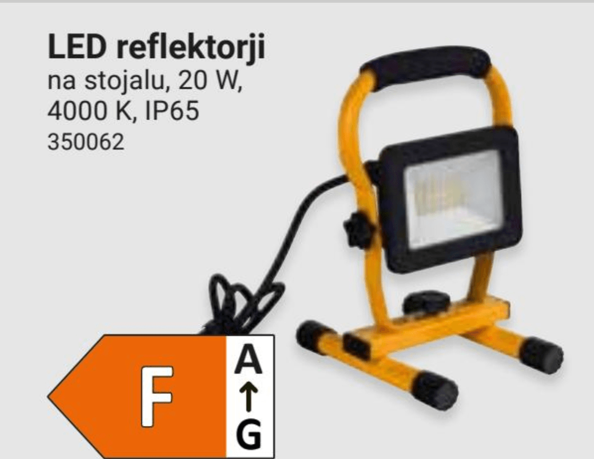 LED-reflektor 20 W - Akcija v trgovini Pevex
