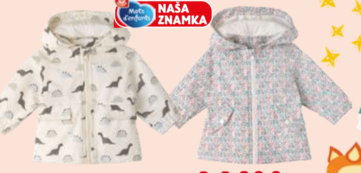 Mots d'enfants Deška ali dekliška nepremočljiva jakna - Akcija v trgovini E.Leclerc