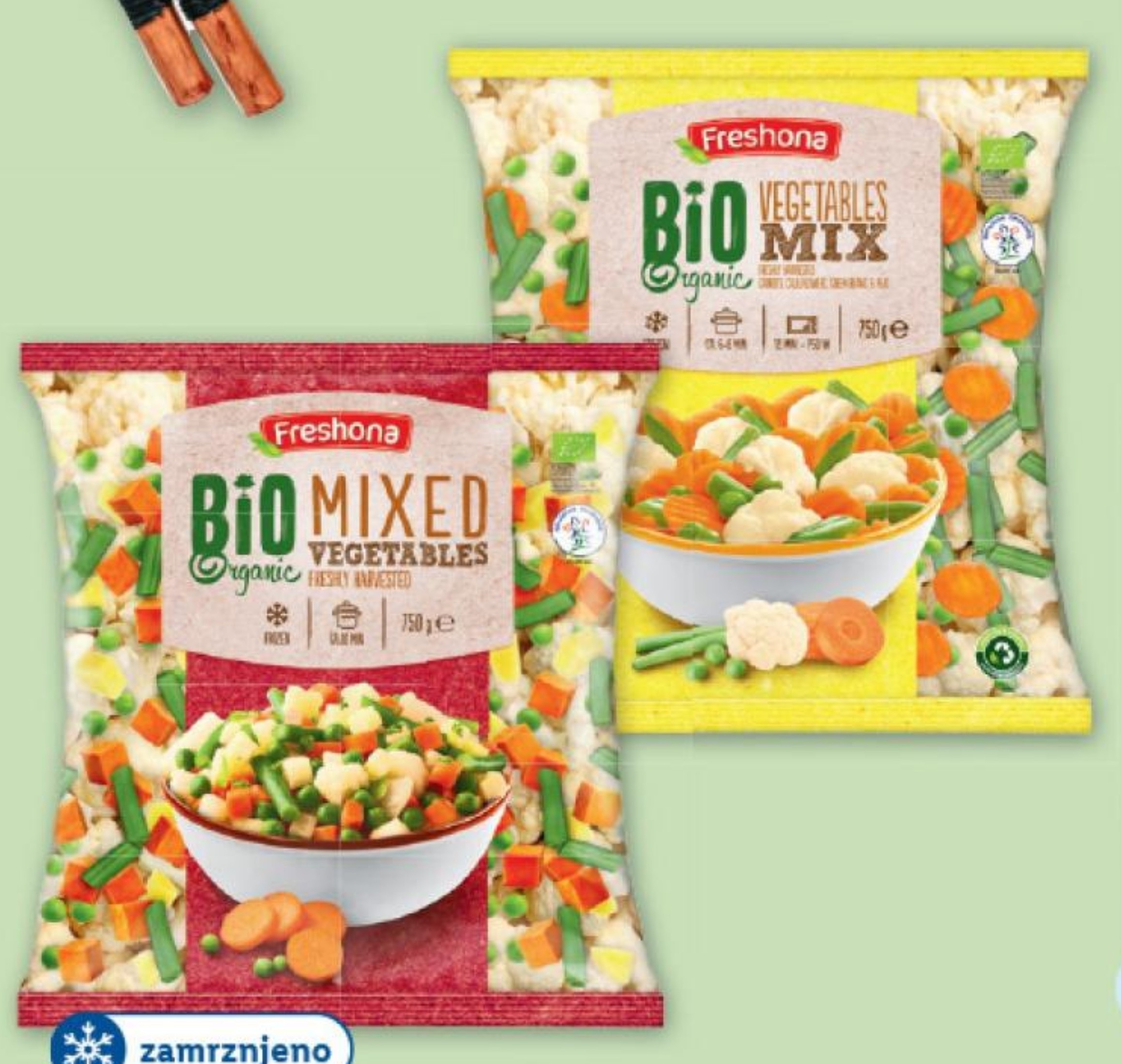 Freshona Bio zelenjavni miks 750 g