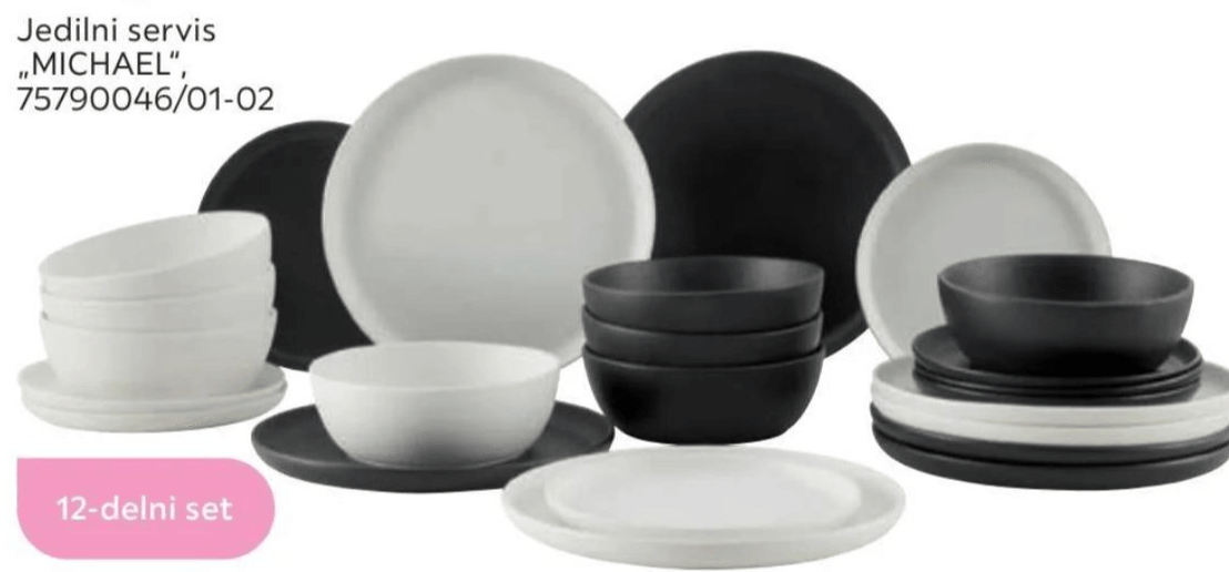 Jedilni servis „MICHAEL" 12-delni set