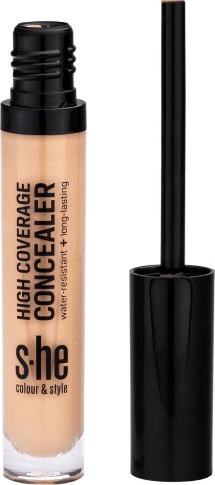 s-he colour&style High Coverage tekoči korektor