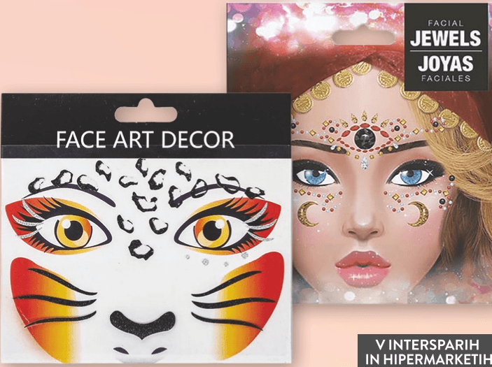 Nalepke za obraz - Akcija v trgovini Spar