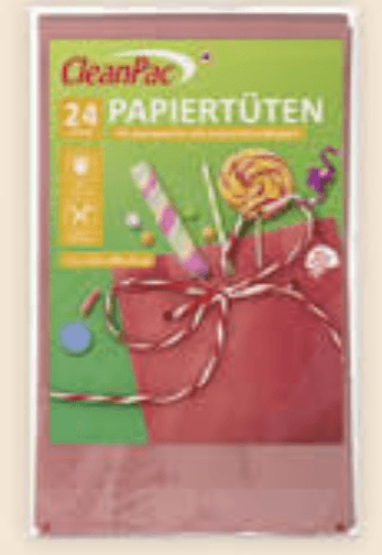 CleanPac papirnate vrečke rdeče 24 kosov