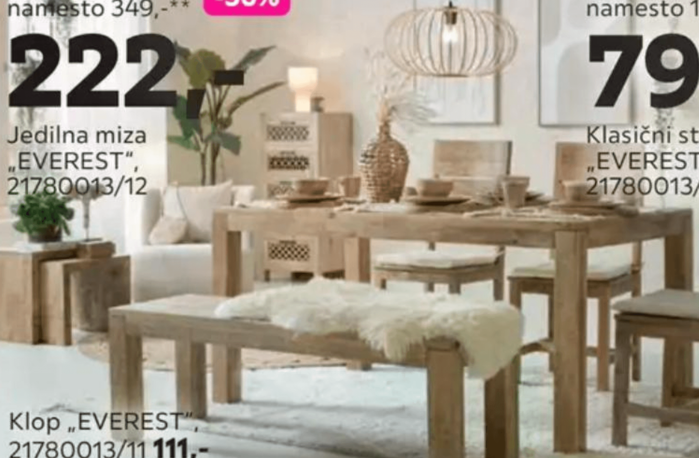 Jedilna miza „EVEREST"