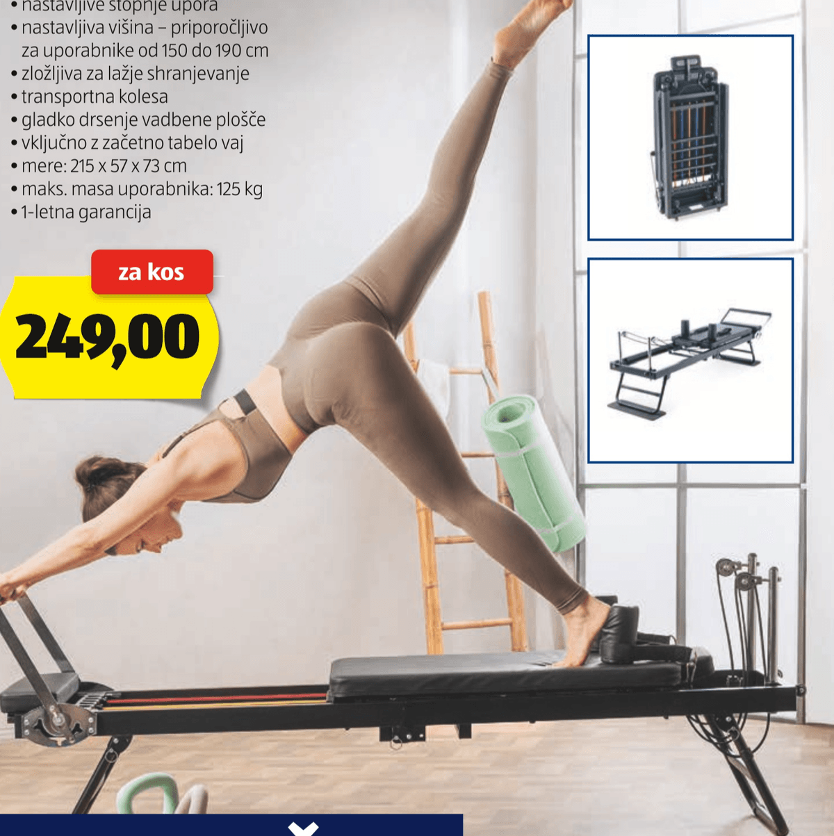 Naprava za pilates CRANE - Akcija v trgovini Hofer