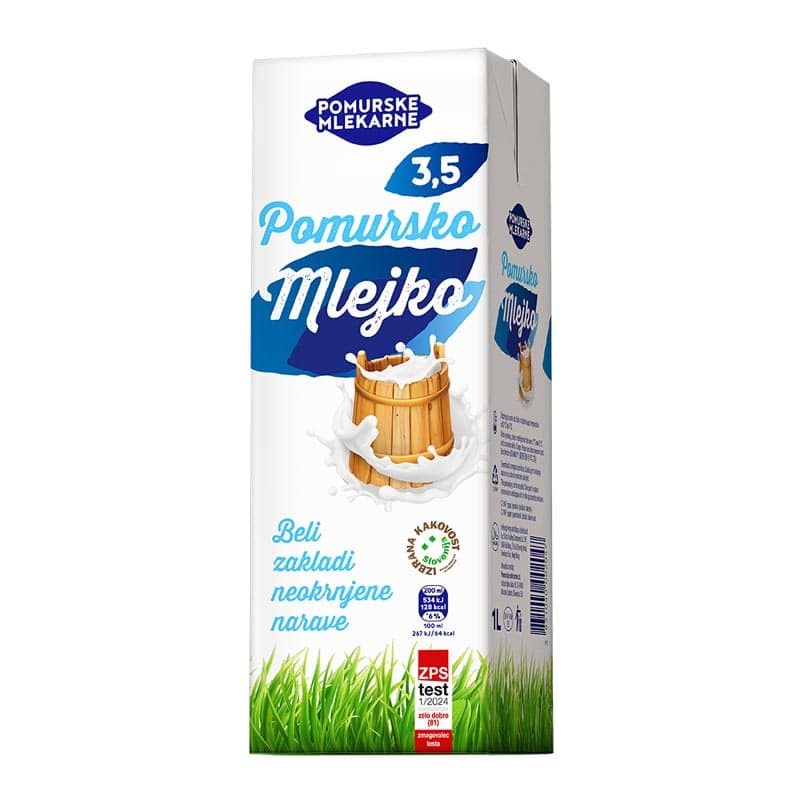Pomursko mleko 1 L Pomurske Mlekarne