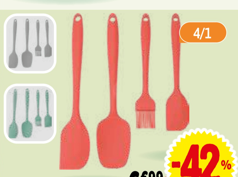 SET KUHINJSKIH PRIPOMOČKOV 4/1