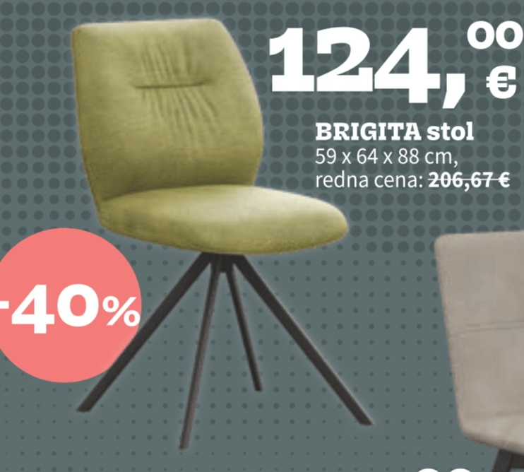 BRIGITA stol 59 x 64 x 88 cm