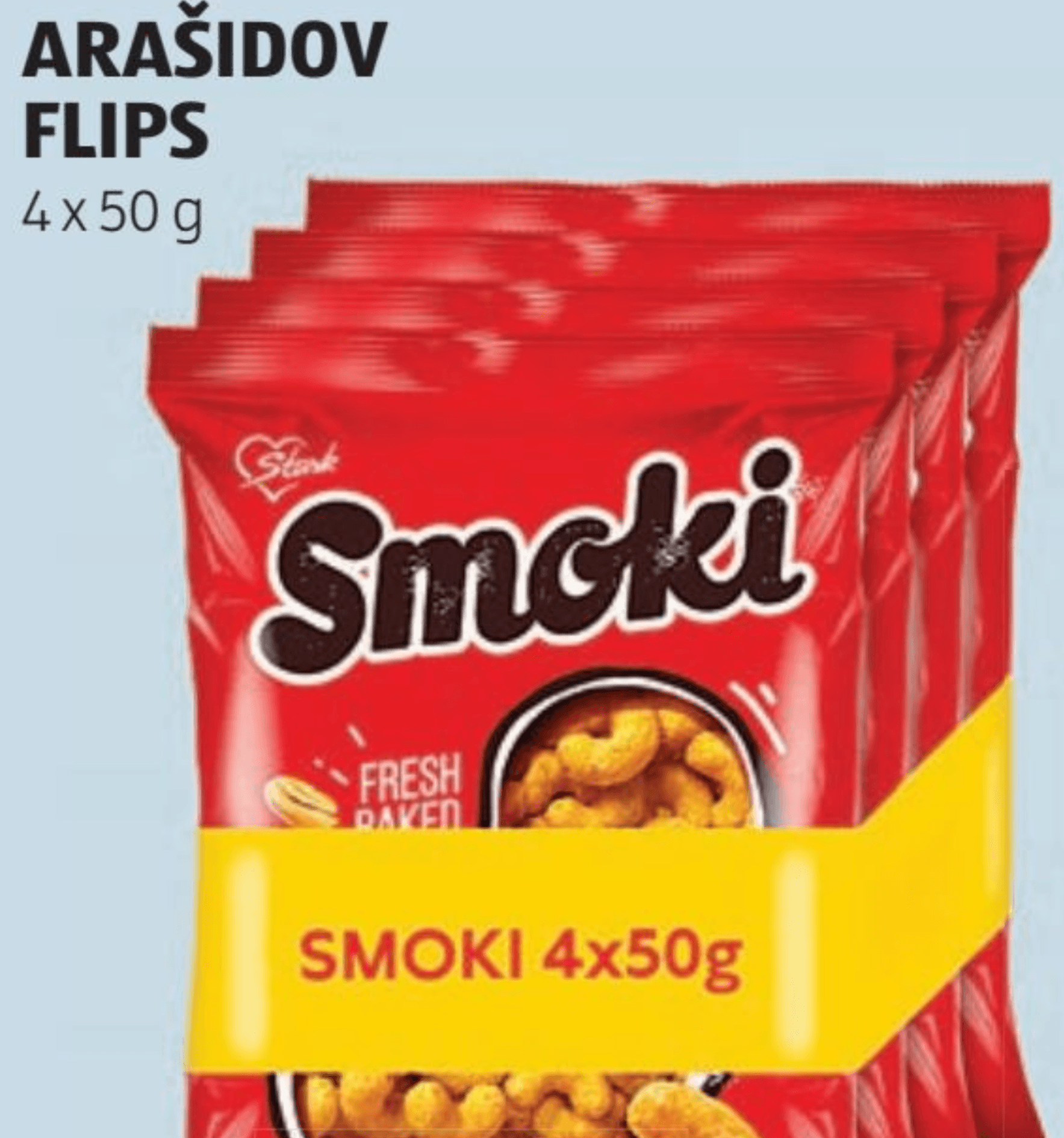 Smoki Arašidov flips 4 x 50 g