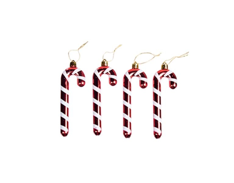 Okrasni obesek sladkorna palica 4-delni komplet