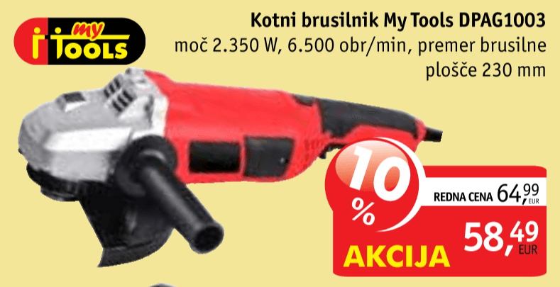 Aku kotni brusilnik Ideal New Line DPAG2051