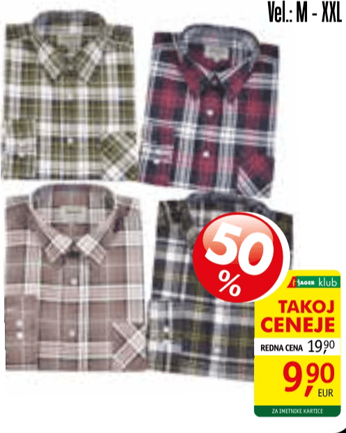 Moška flanela srajca