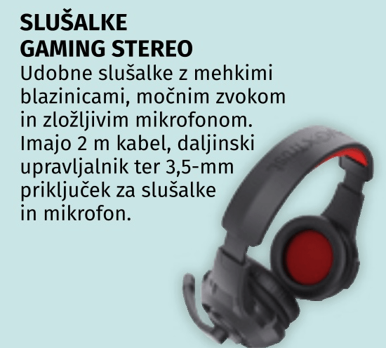 Slušalke gaming stereo