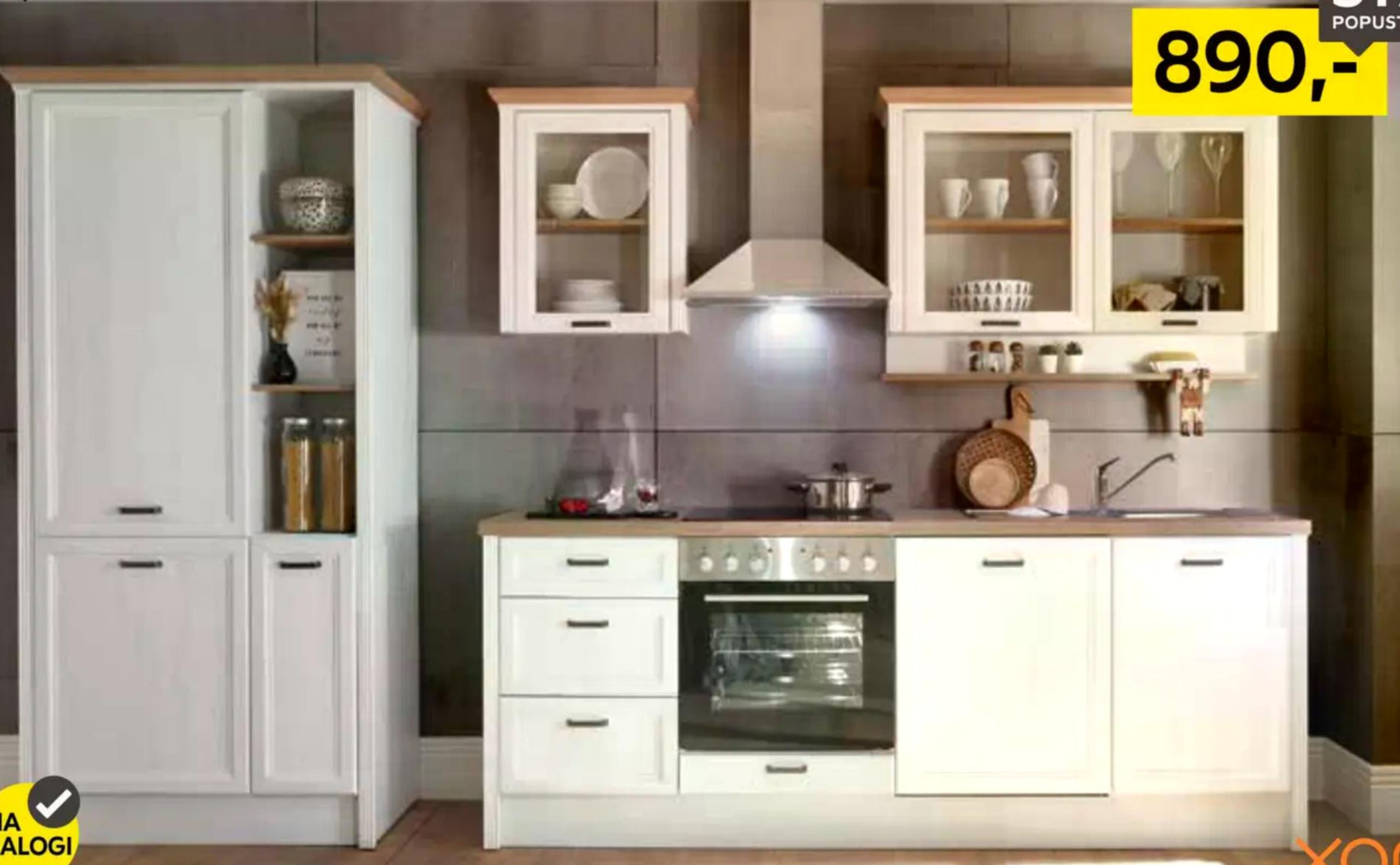 Kuhinjski blok v podeželjskem stilu