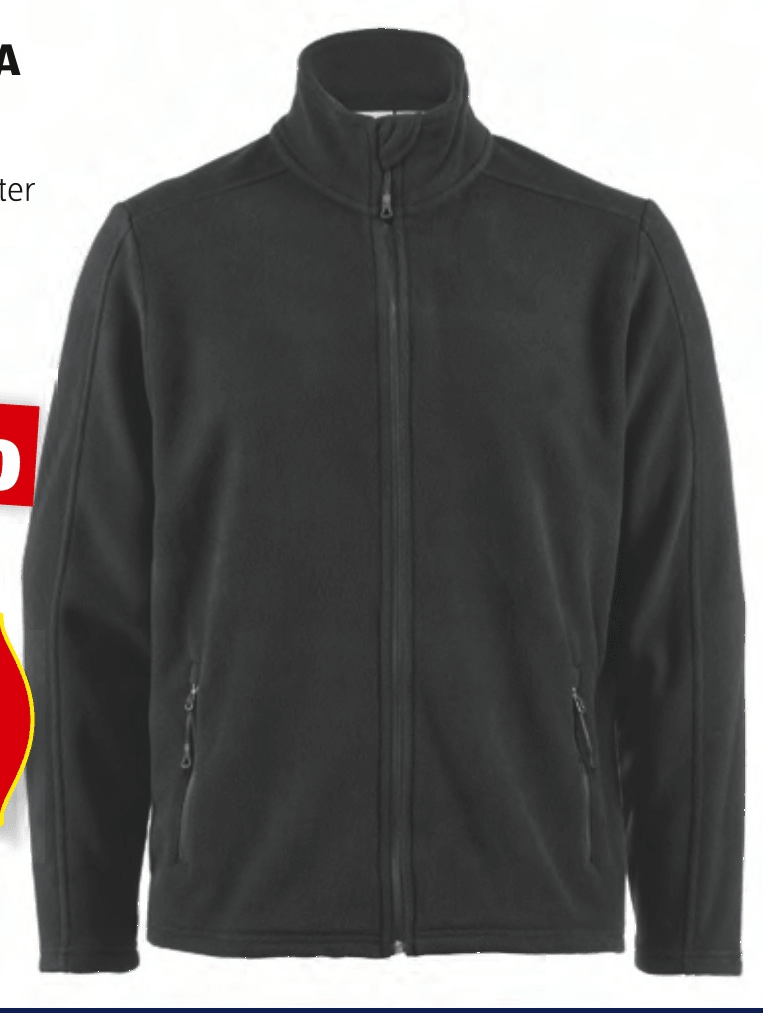 Moška delovna jakna iz flisa - Akcija v trgovini Hofer