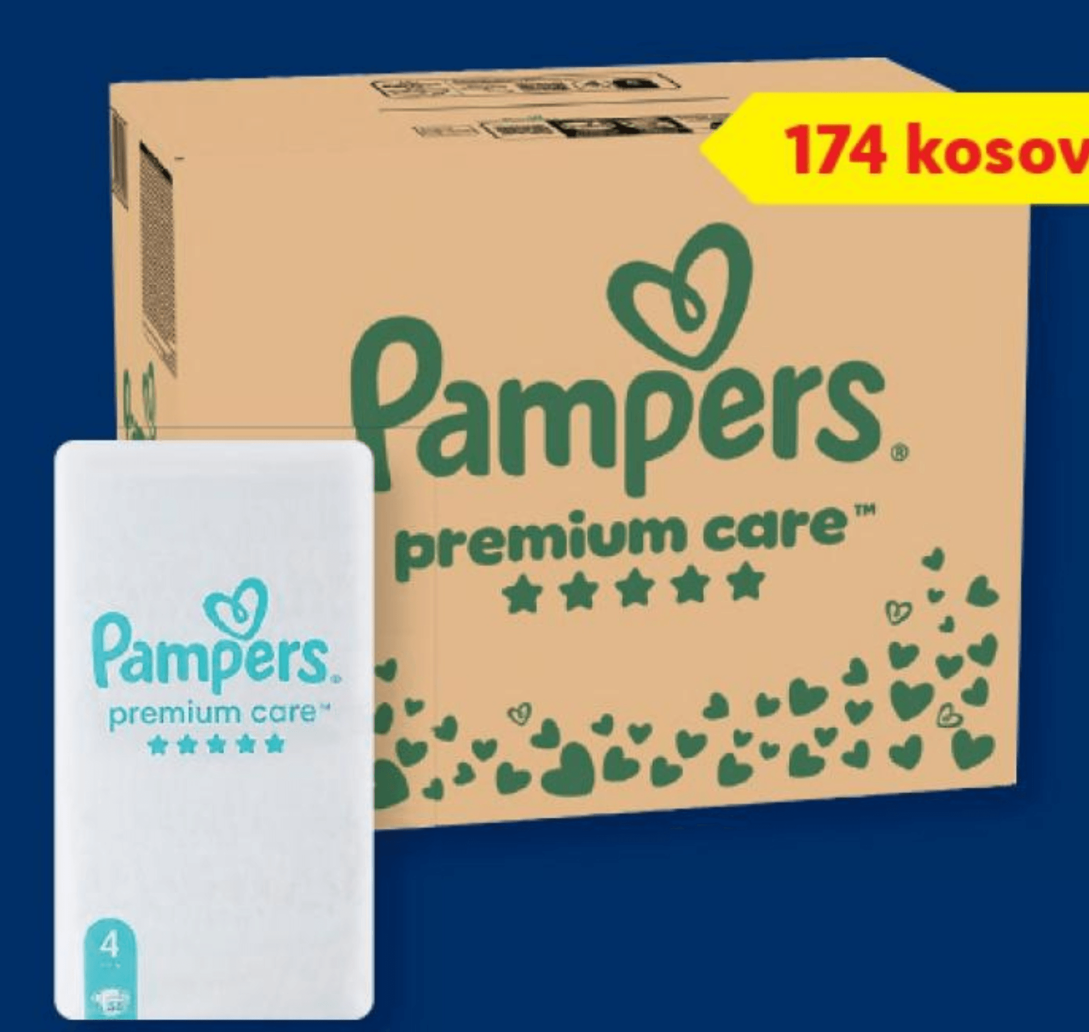 PAMPERS Premium care plenice 174 kosov